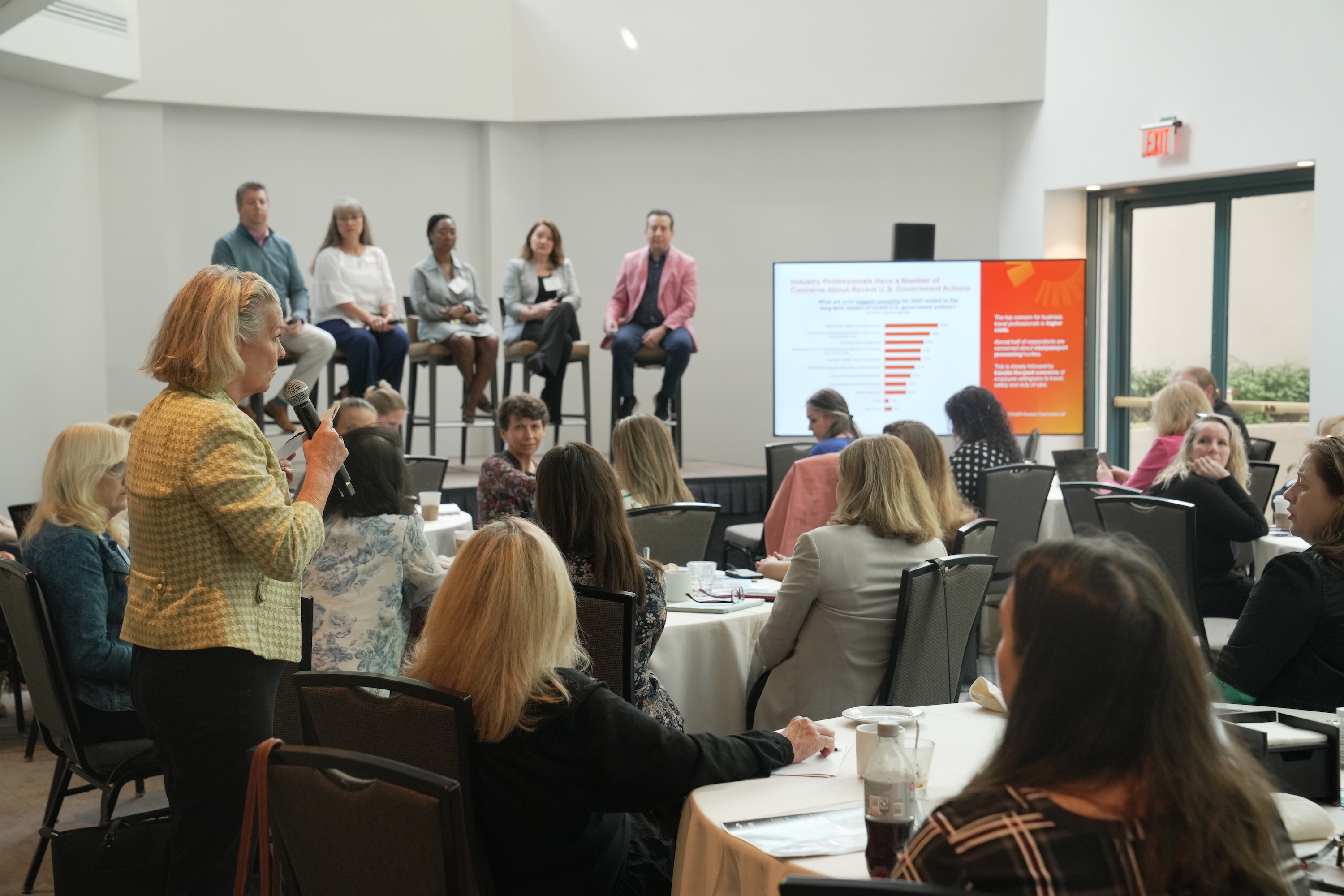 Audience participation at FLEX May 2025 breakfast