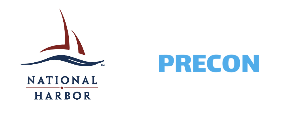 National Harbor and PRECON logos